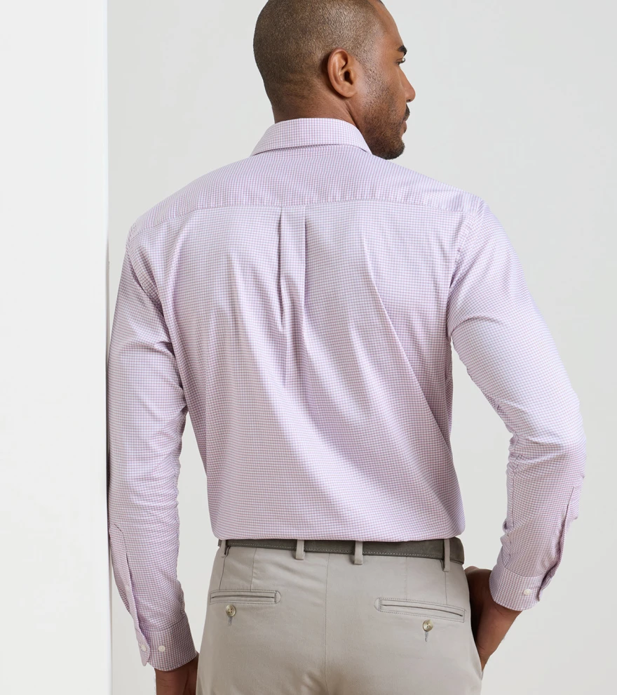 Conway Crown Lite Cotton-Stretch Shirt in Chili Red - Alternate Image 2