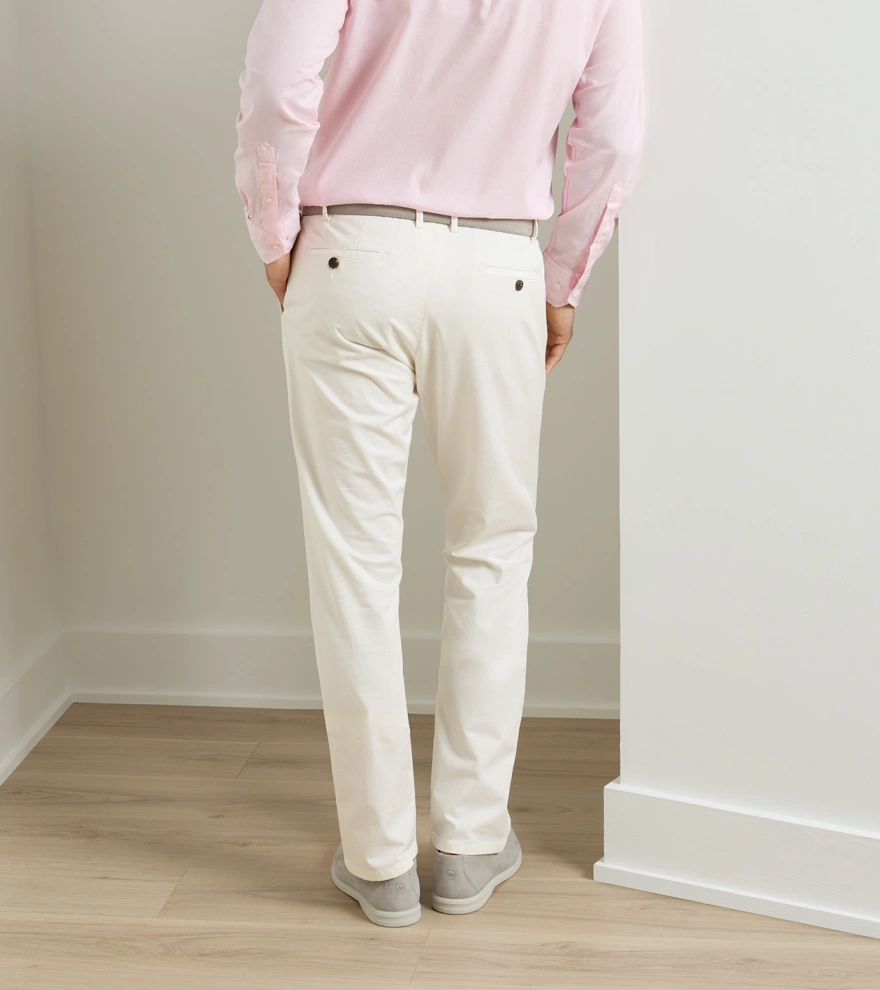 Somerset Flat Front Trouser in Almond - Alternate Image 2