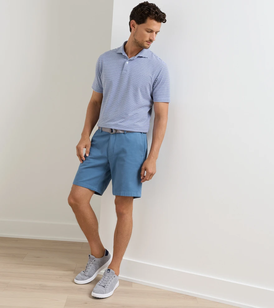 Andrews Flat-Front Short in STORM - Alternate Image 1