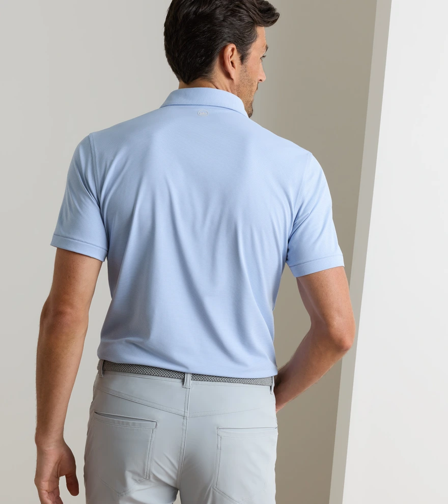 Treble Performance Jersey Polo in IRIS MIST - Alternate Image 2