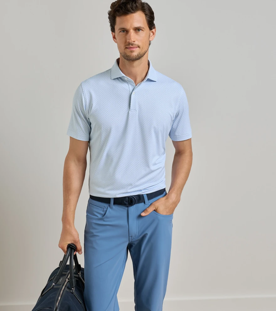 Mayfield Performance Jersey Polo in White - Alternate Image 1