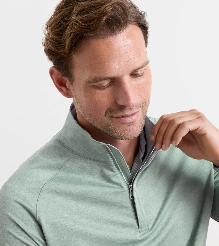 Stealth Performance Quarter-Zip in Willow - Alternate Image 3
