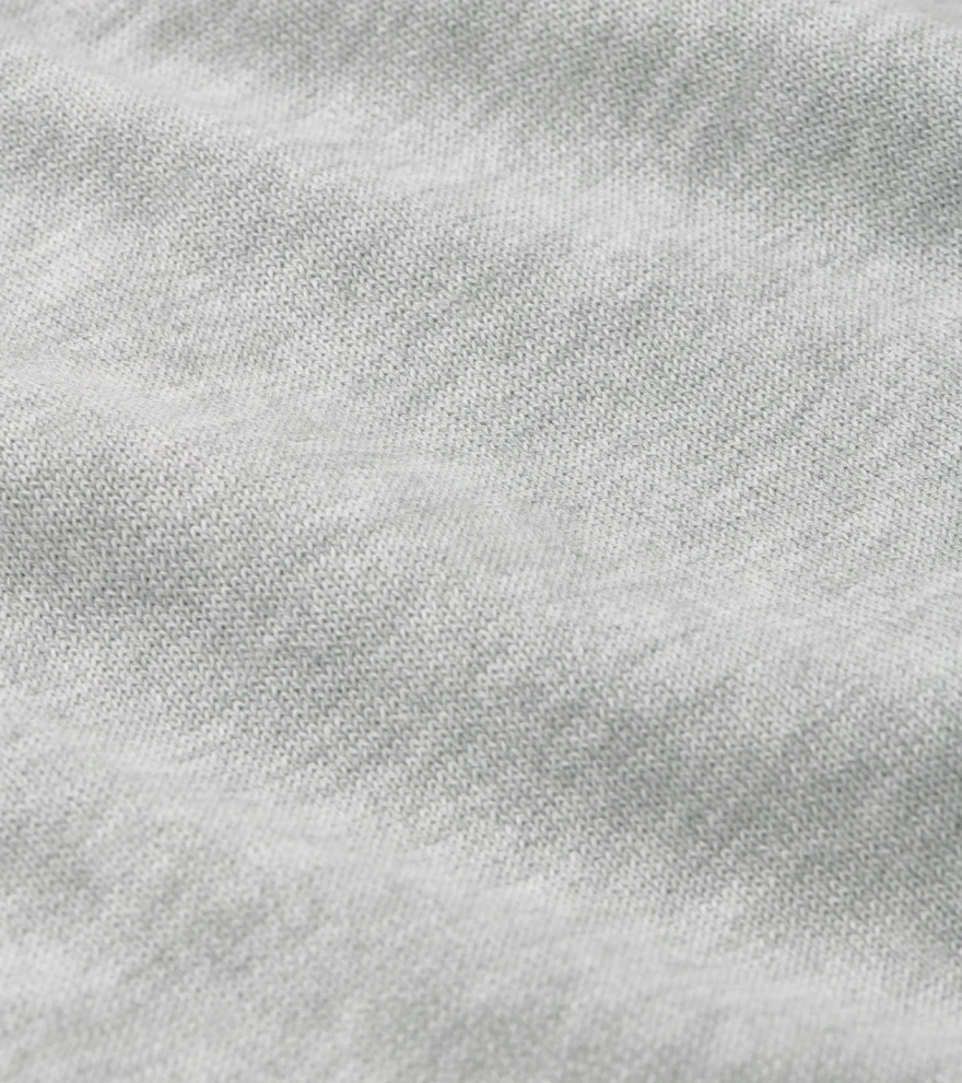 Mariner Sea Island Cotton Jumper Polo in British Grey - Alternate Image 4