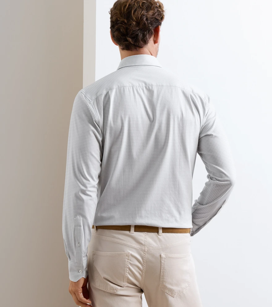 Excursionist Flex Gingham Shirt in British Grey - Alternate Image 2