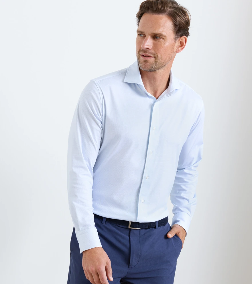 Excursionist Flex Print Shirt in Blue Frost - Alternate Image 1