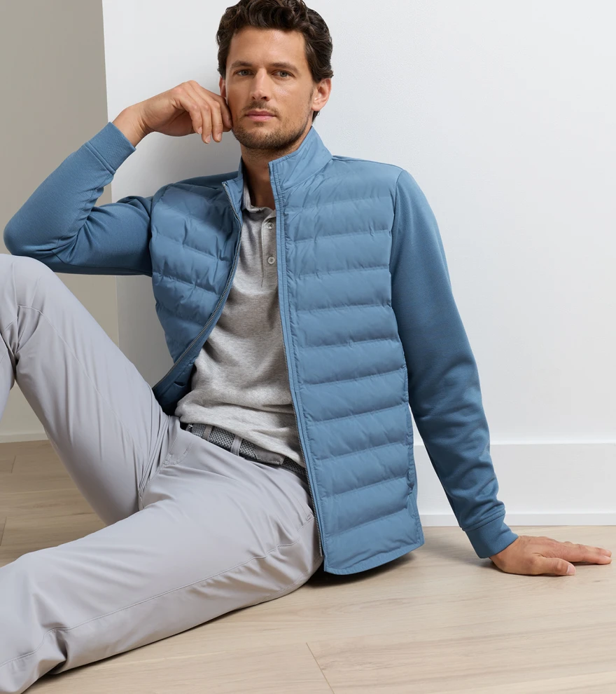 Winsome Hybrid Cardigan in STORM - Alternate Image 1