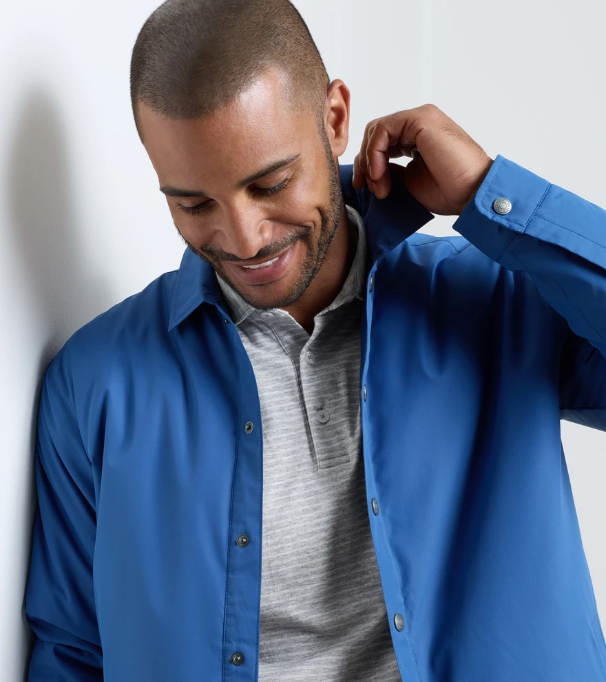 Brighton Shirt Jacket in Windsor Blue - Alternate Image 4