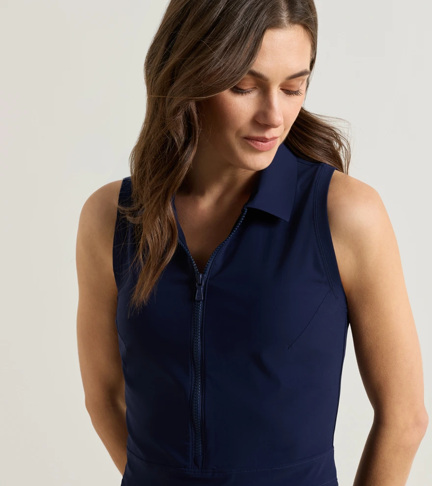 Bingham Sleeveless Sport Dress in Navy - Alternate Image 5
