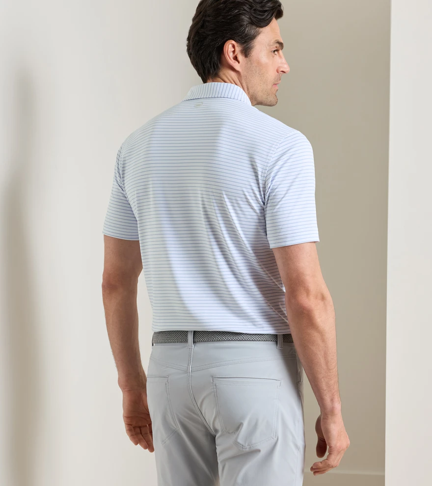 Keynote Performance Jersey Polo in White - Alternate Image 2