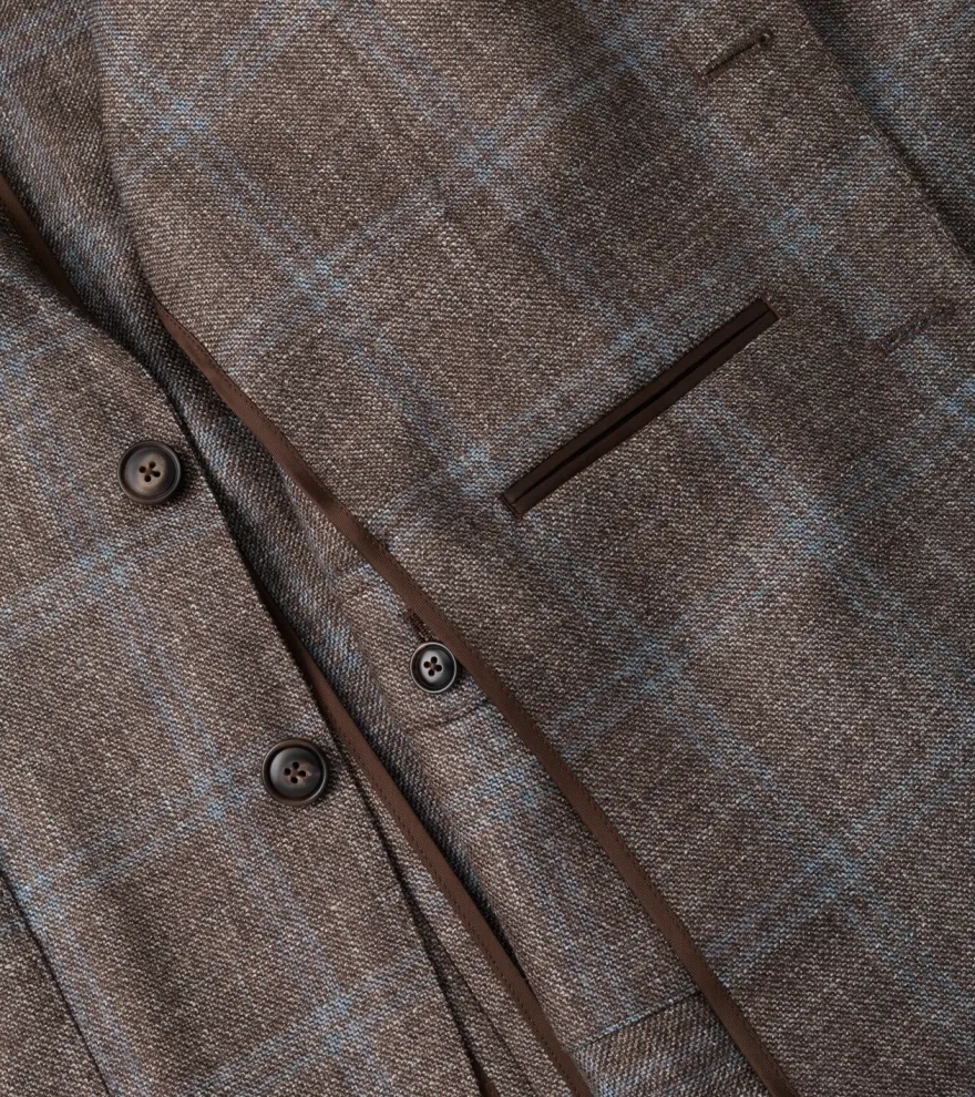 Arden Windowpane Blazer in ASH BROWN - Alternate Image 8