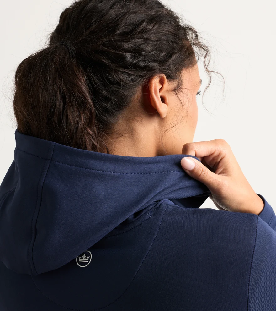 Women's Pine Performance Hoodie in Navy - Alternate Image 3