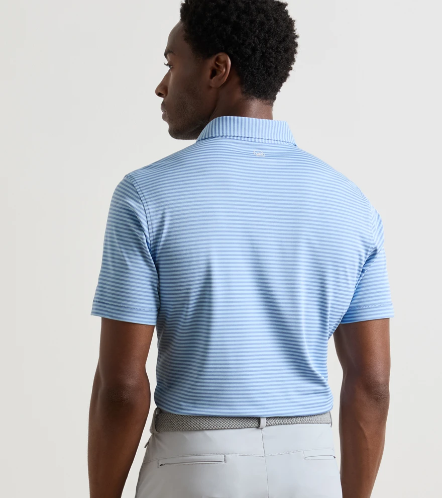 Verse Performance Mesh Polo in WINDY BLUE / BLUE FROST - Alternate Image 2