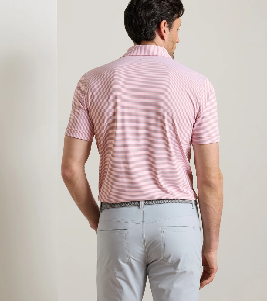 Cadenza Performance Jersey Polo in MELROSE PINK - Alternate Image 2