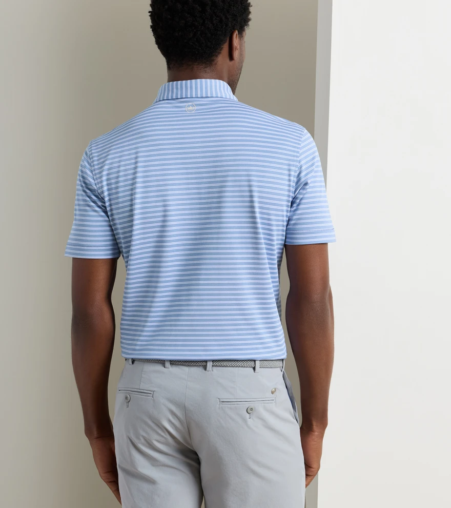 Beam Performance Mesh Polo in WINDY BLUE - Alternate Image 2