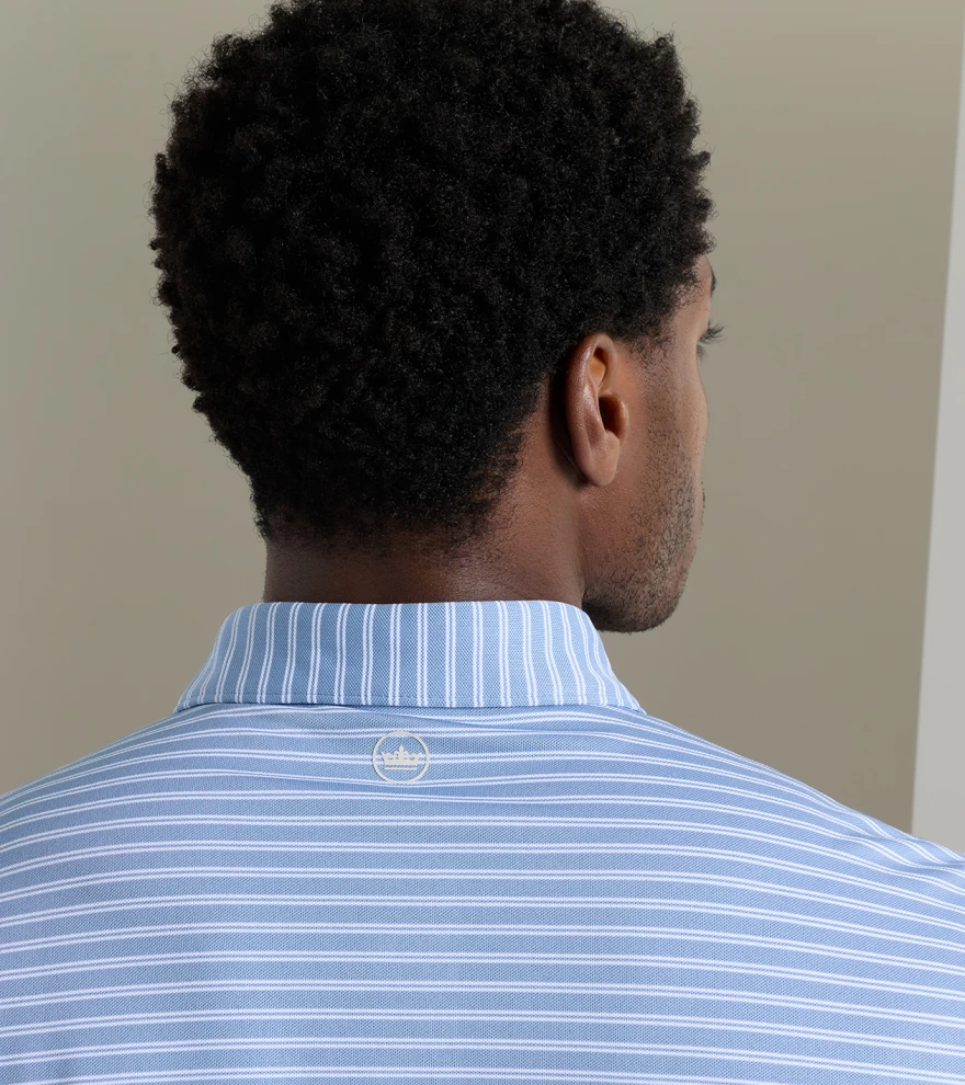 Beam Performance Mesh Polo in WINDY BLUE - Alternate Image 3
