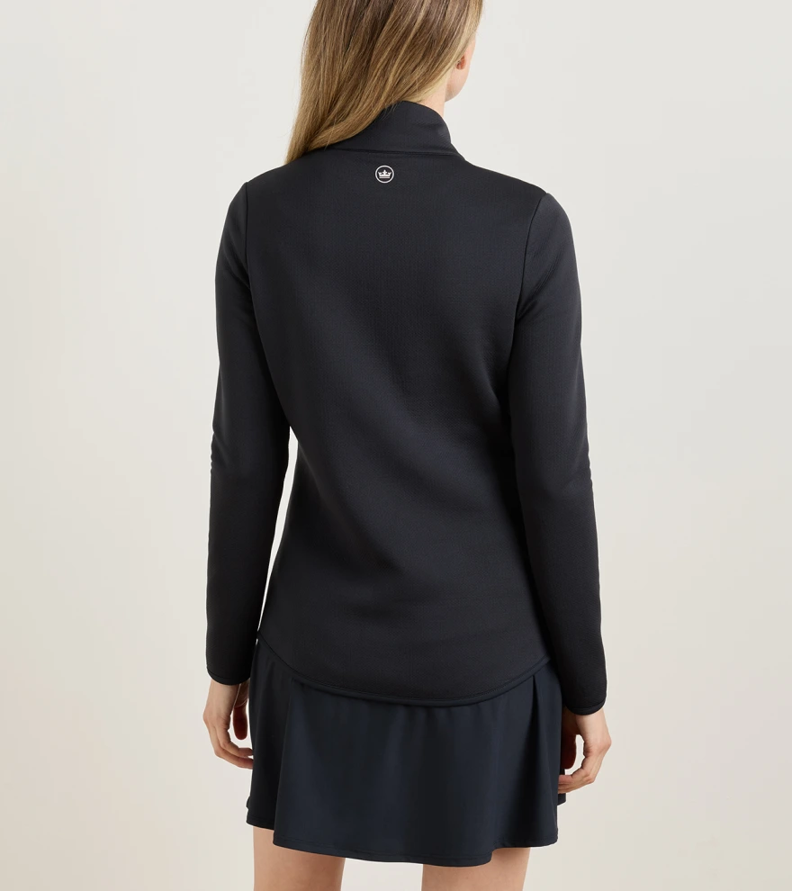 Lumi-Knit Performance Full Zip in Black - Alternate Image 2
