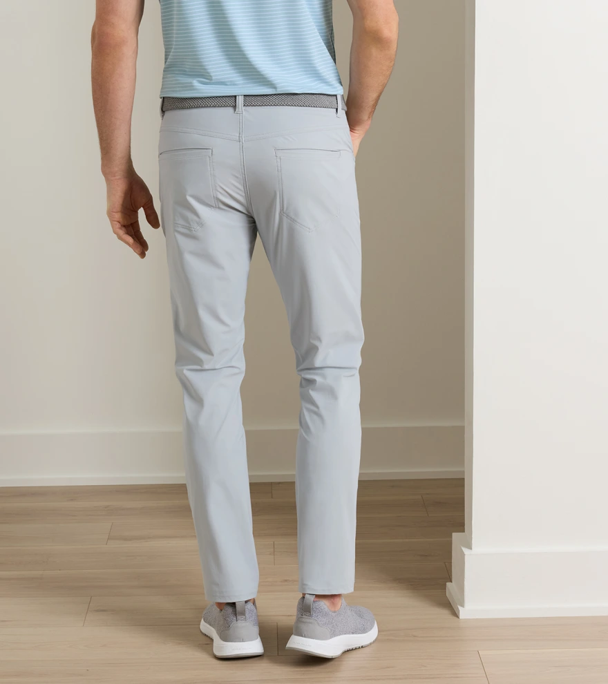 Bingham Performance Five-Pocket Trouser in British Grey - Alternate Image 2