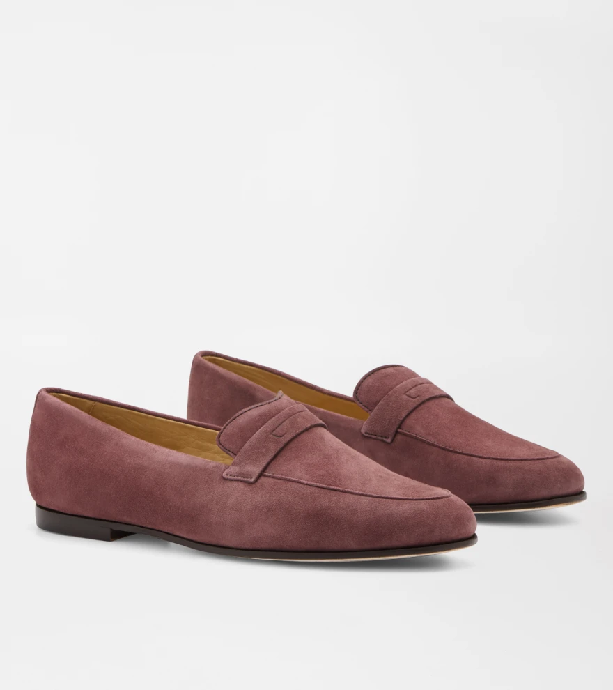 Amble Suede Penny Loafer in OX BLOOD - Alternate Image 3