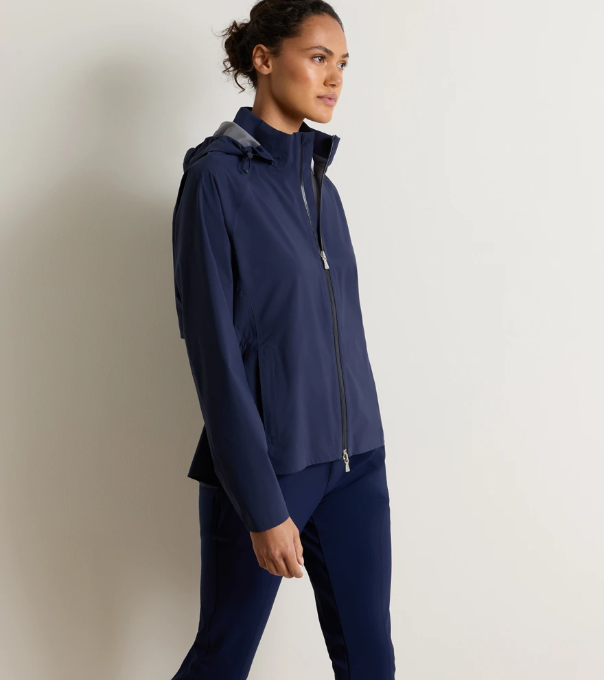 Surrey Waterproof Rain Jacket in Navy - Alternate Image 1