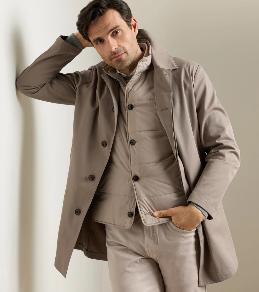 Bond 3-In-1 Trench Coat in BISCOTTI - Alternate Image 4