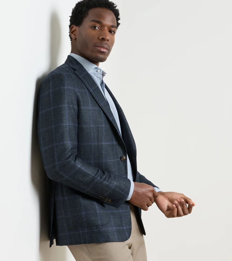 Hughes Windowpane Blazer in PINE BROOK - Alternate Image 4