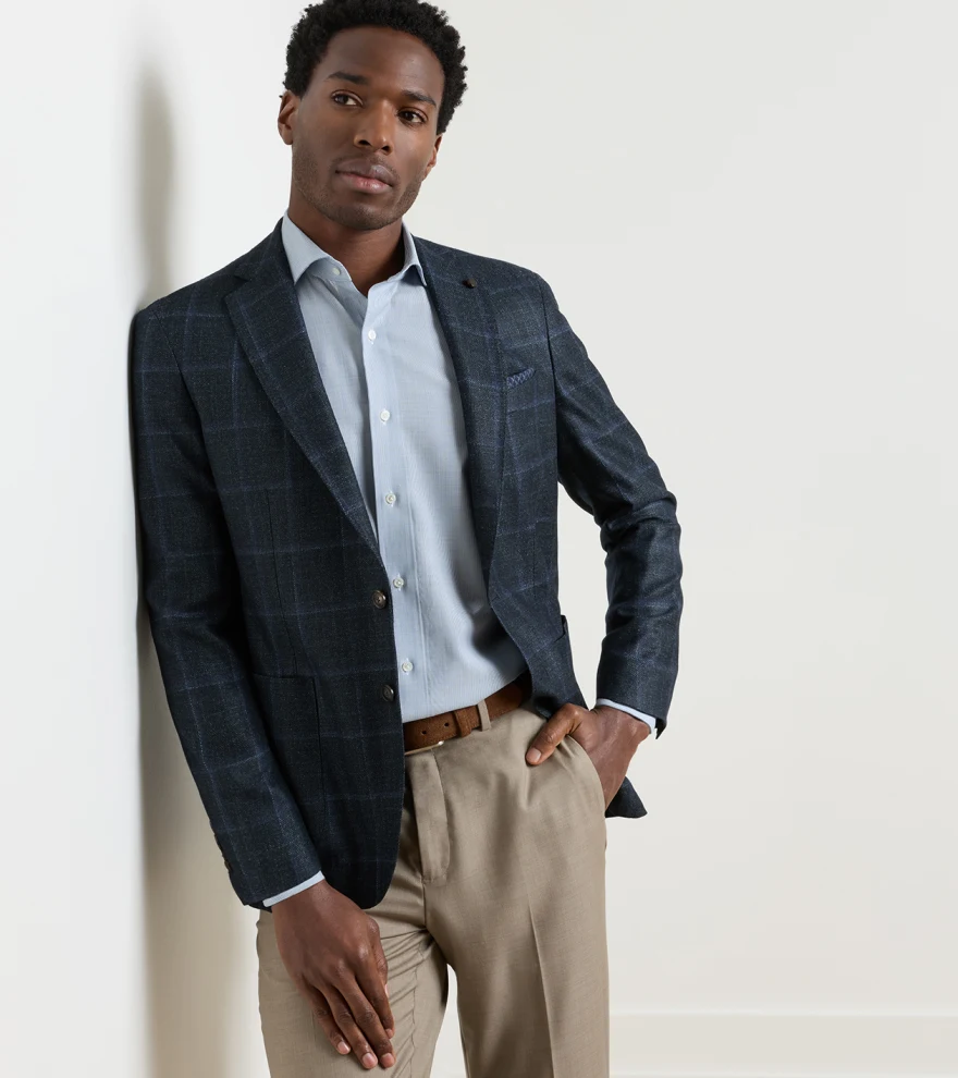 Hughes Windowpane Blazer in PINE BROOK - Alternate Image 5