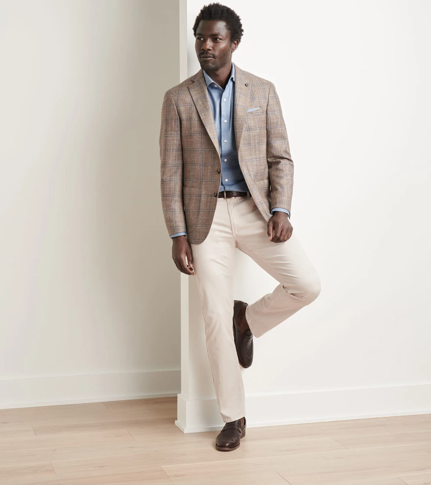 Leroy Windowpane Blazer in WALNUT - Alternate Image 3