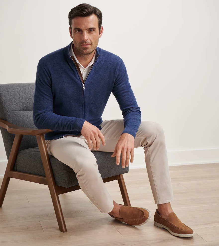 Excursionist Flex Full-Zip Jumper in Nebula Blue - Alternate Image 1