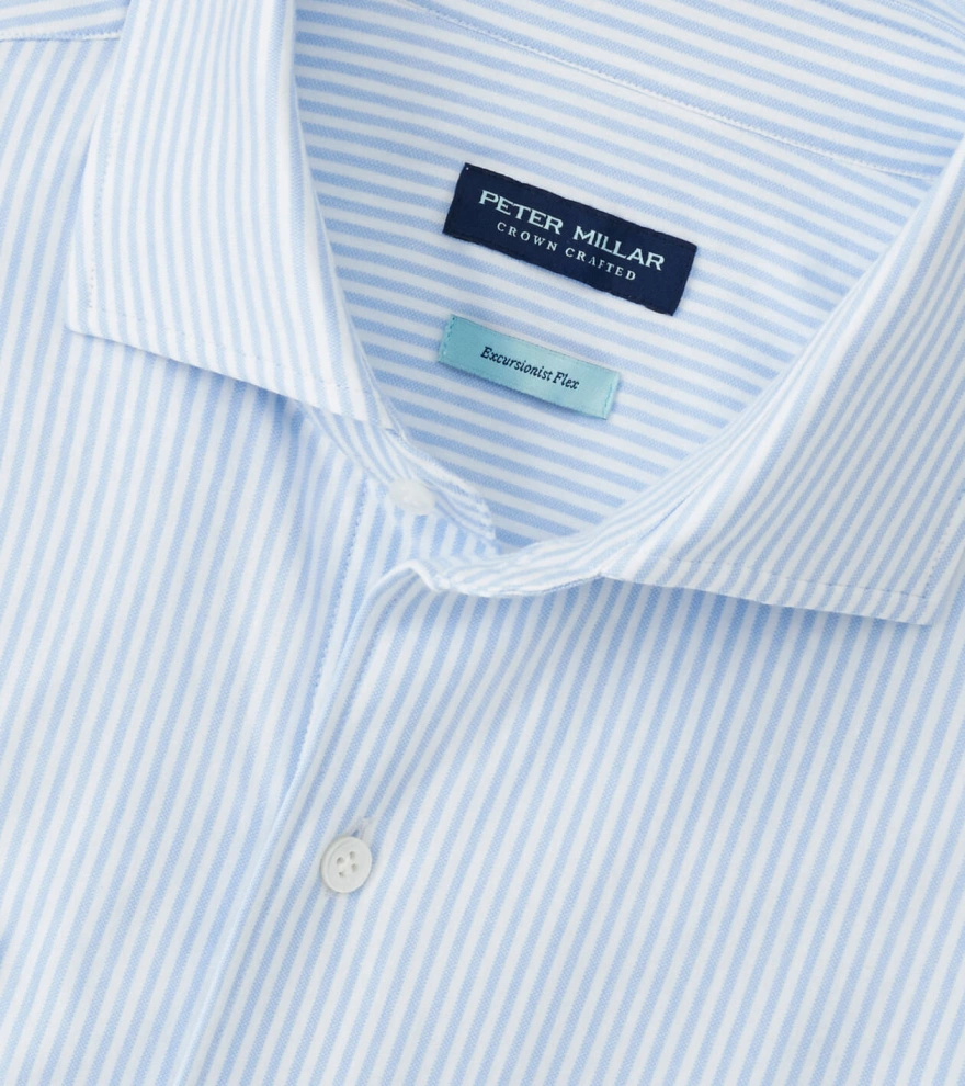 Excursionist Flex Stripe Shirt in Blue Frost - Alternate Image 4