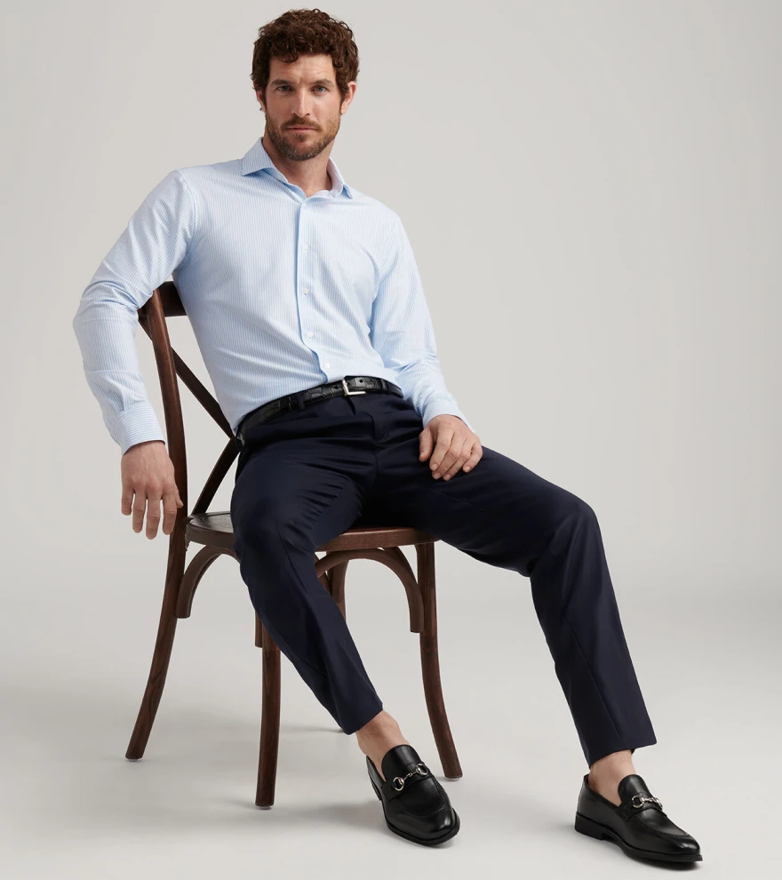 Excursionist Flex Stripe Shirt in Blue Frost - Alternate Image 3