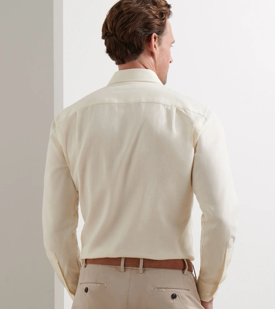 Amble Solid Shirt in Almond - Alternate Image 2