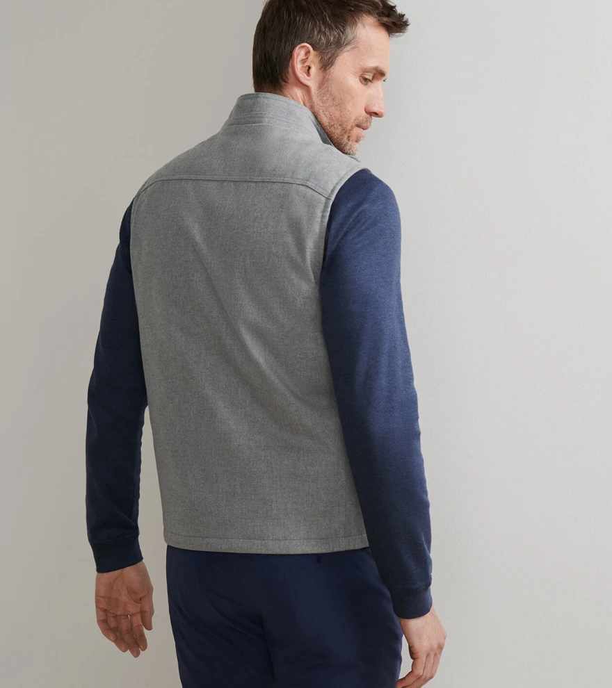 Cambridge Wool Gilet in OSLO GREY - Alternate Image 2