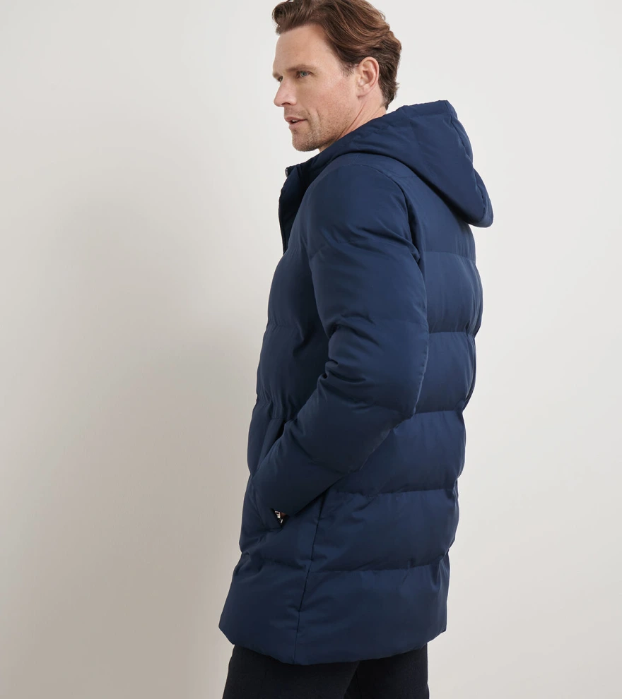 Cortina Quilted Parka in Navy - Alternate Image 2