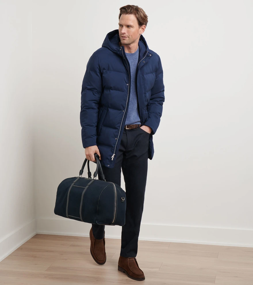 Cortina Quilted Parka in Navy - Alternate Image 5