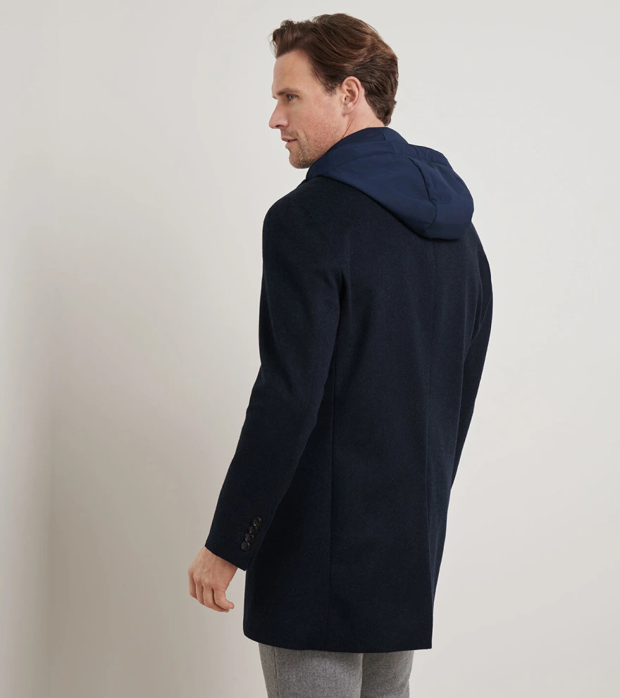 Oxford City Coat in Navy - Alternate Image 2