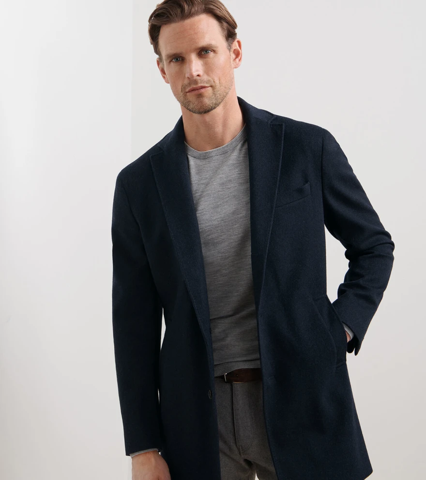 Oxford City Coat in Navy - Alternate Image 4