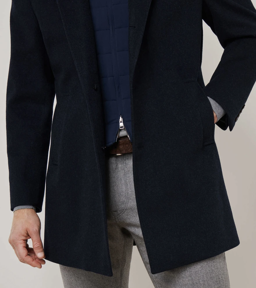 Oxford City Coat in Navy - Alternate Image 5