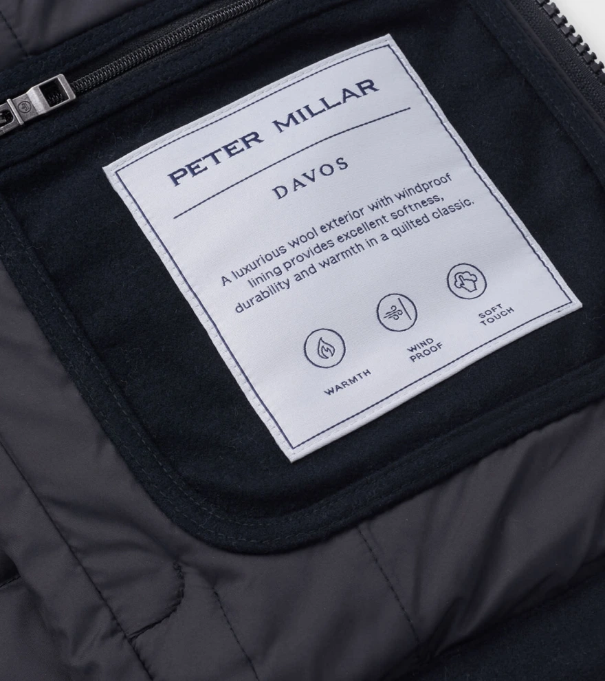 Davos Flannel Gilet in Black - Alternate Image 5