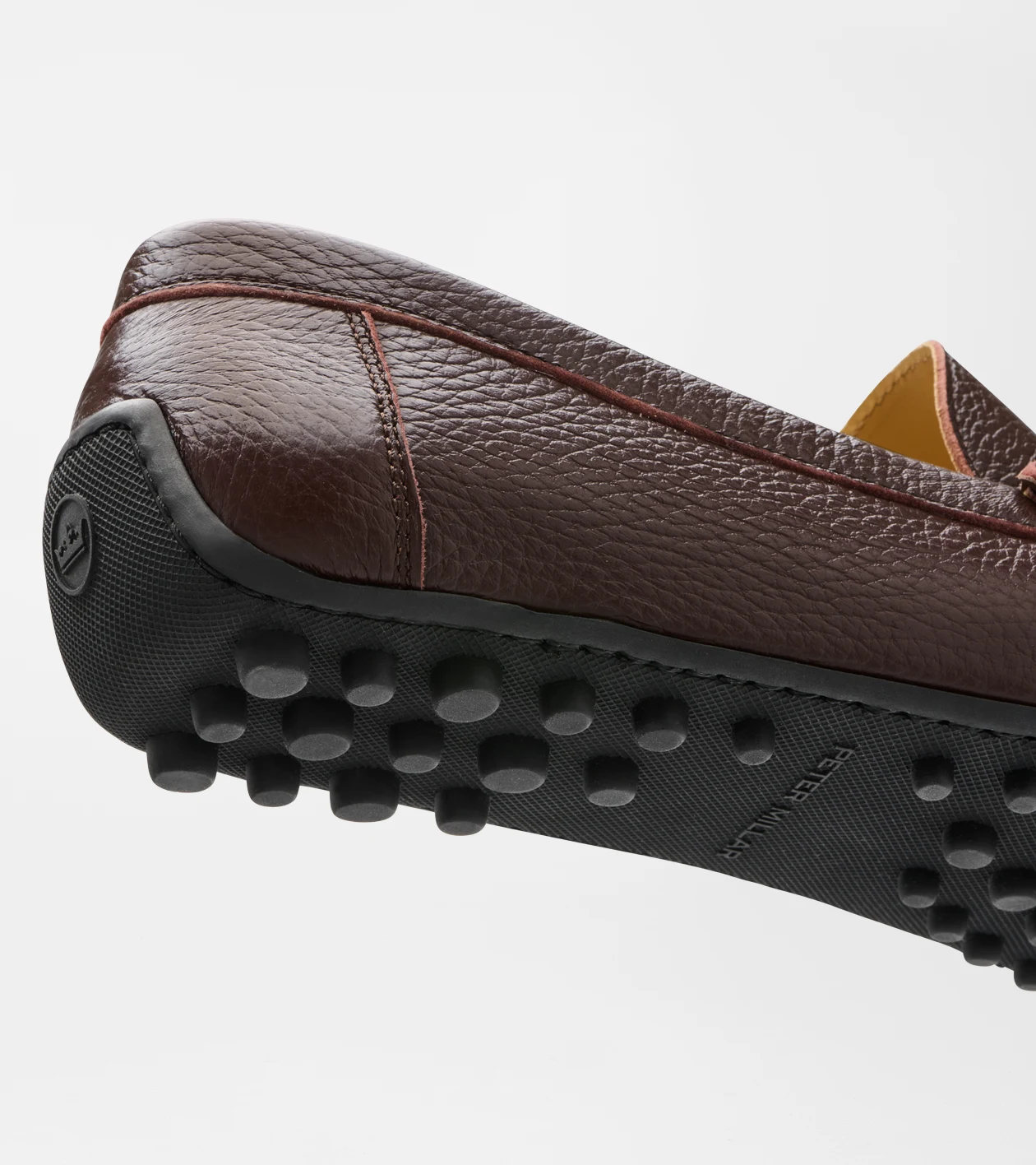 Suffolk Deerskin Leather Driver in Chocolate - Alternate Image 6