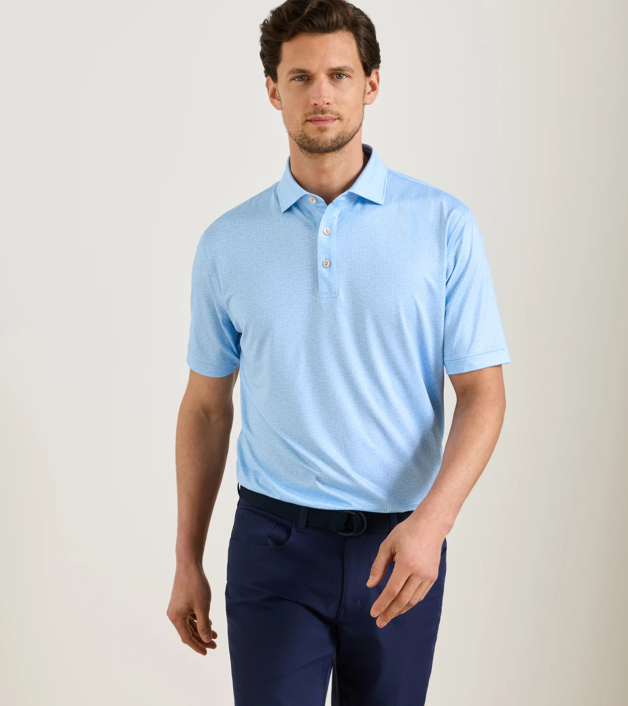 25th Anniversary Performance Jersey Polo in Cottage Blue - Alternate Image 1