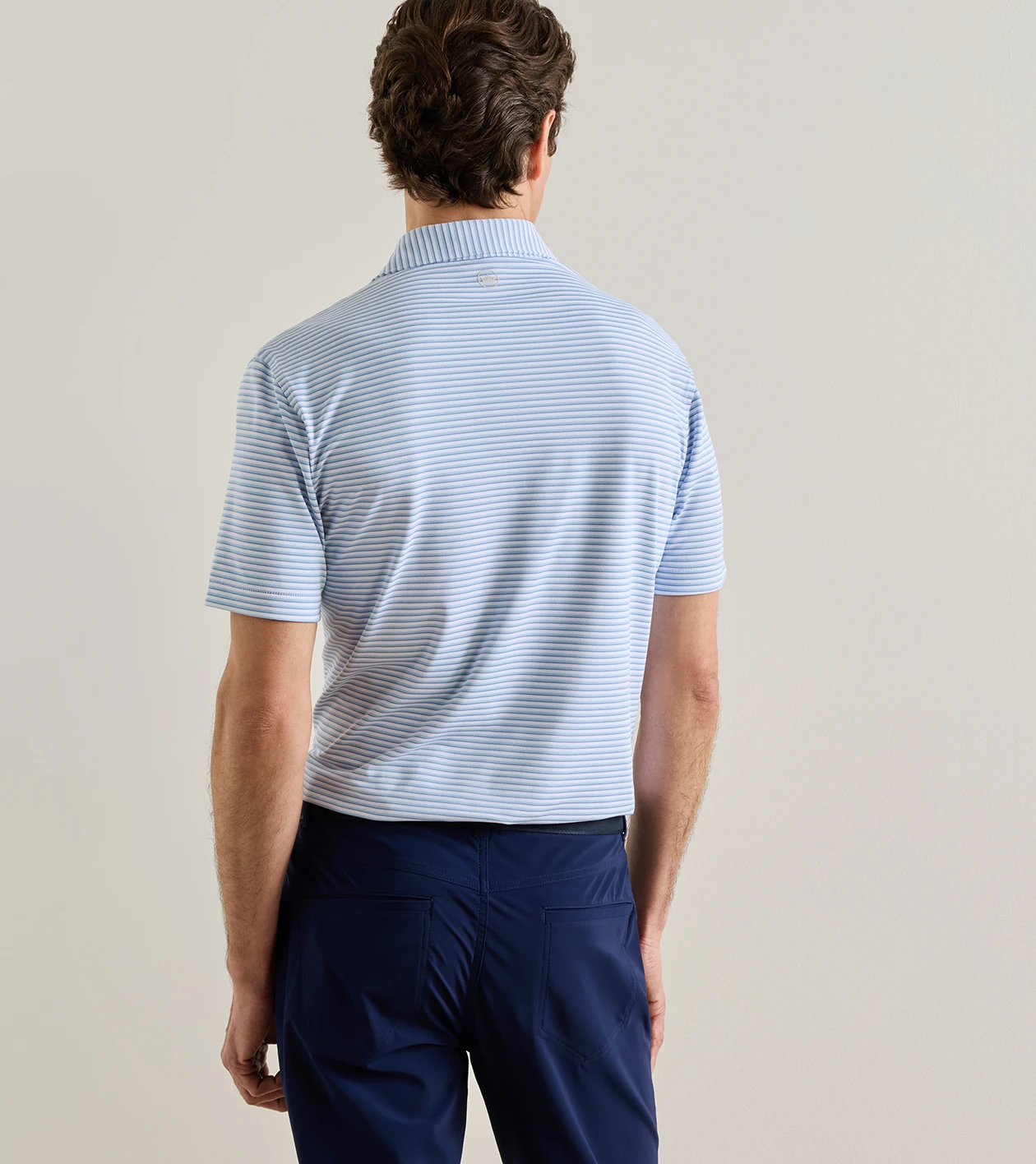 Tempo Performance Mesh Polo in White - Alternate Image 2