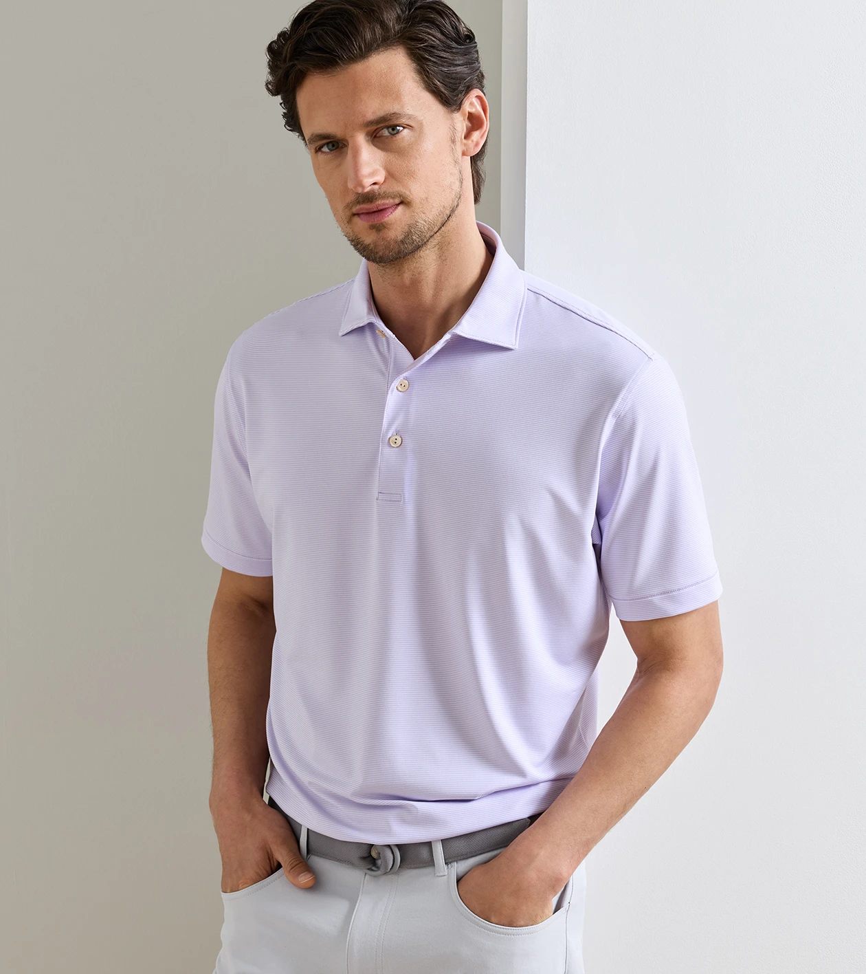 Jubilee Performance Jersey Polo in GARDEN VIOLET - Alternate Image 1