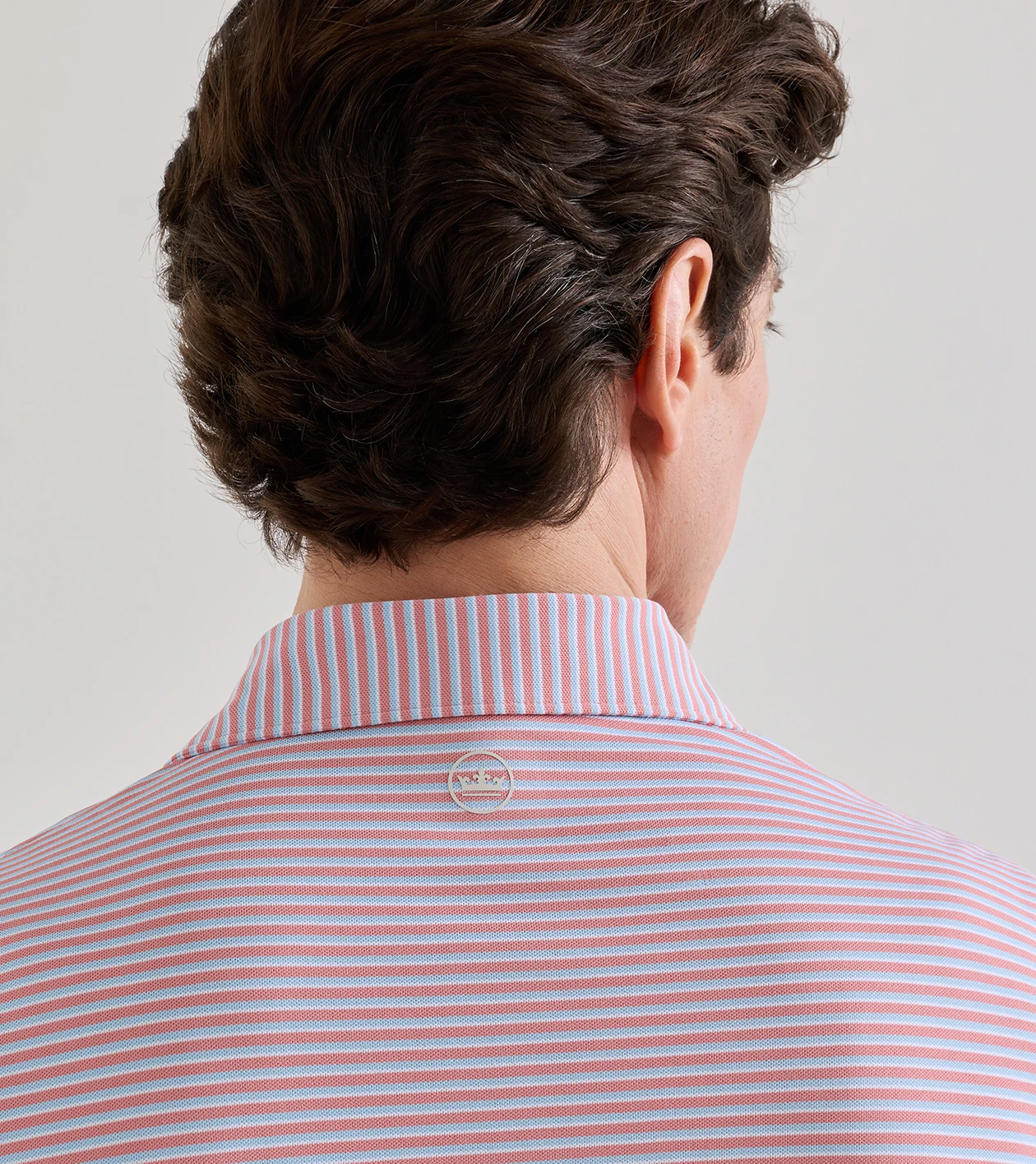 Tempo Performance Mesh Polo in MELROSE PINK - Alternate Image 3