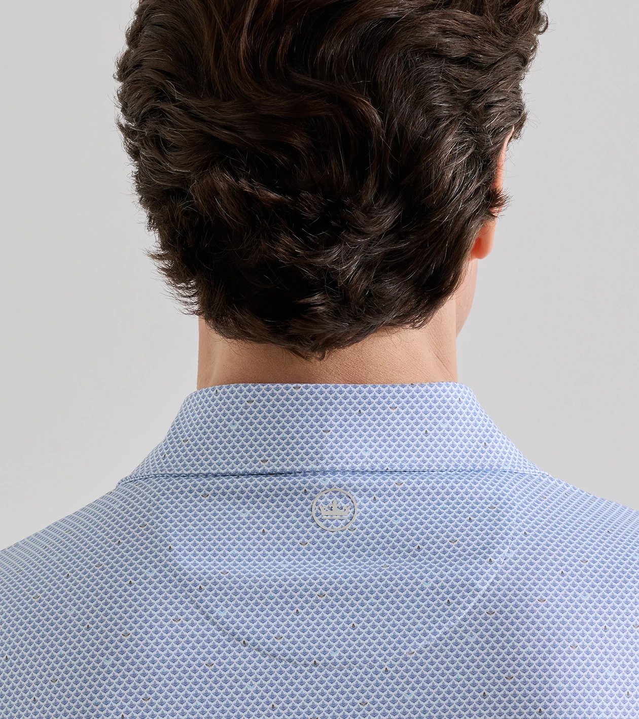 Endives Performance Jersey Polo in WHITE / WINDY BLUE - Alternate Image 3