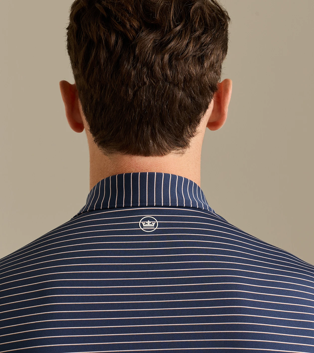 Oaks Performance Jersey Polo in Navy - Alternate Image 3