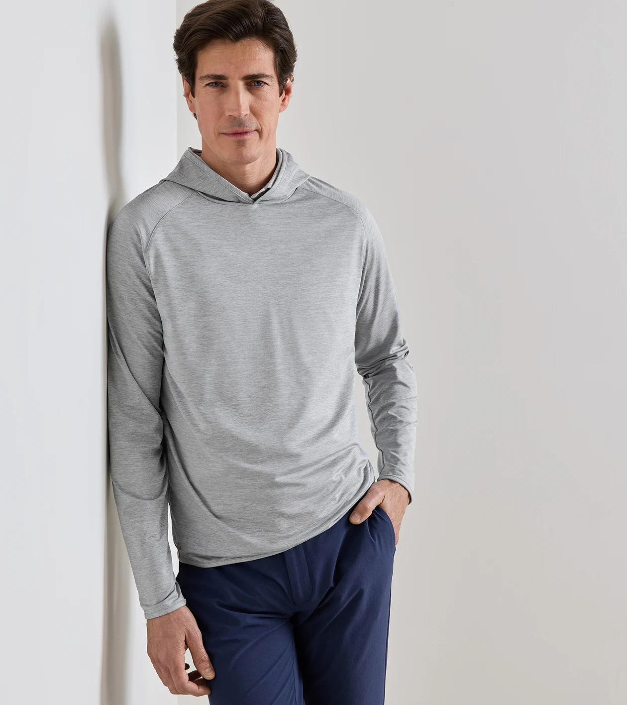 Stealth Performance Hoodie in Gale Grey - Alternate Image 1
