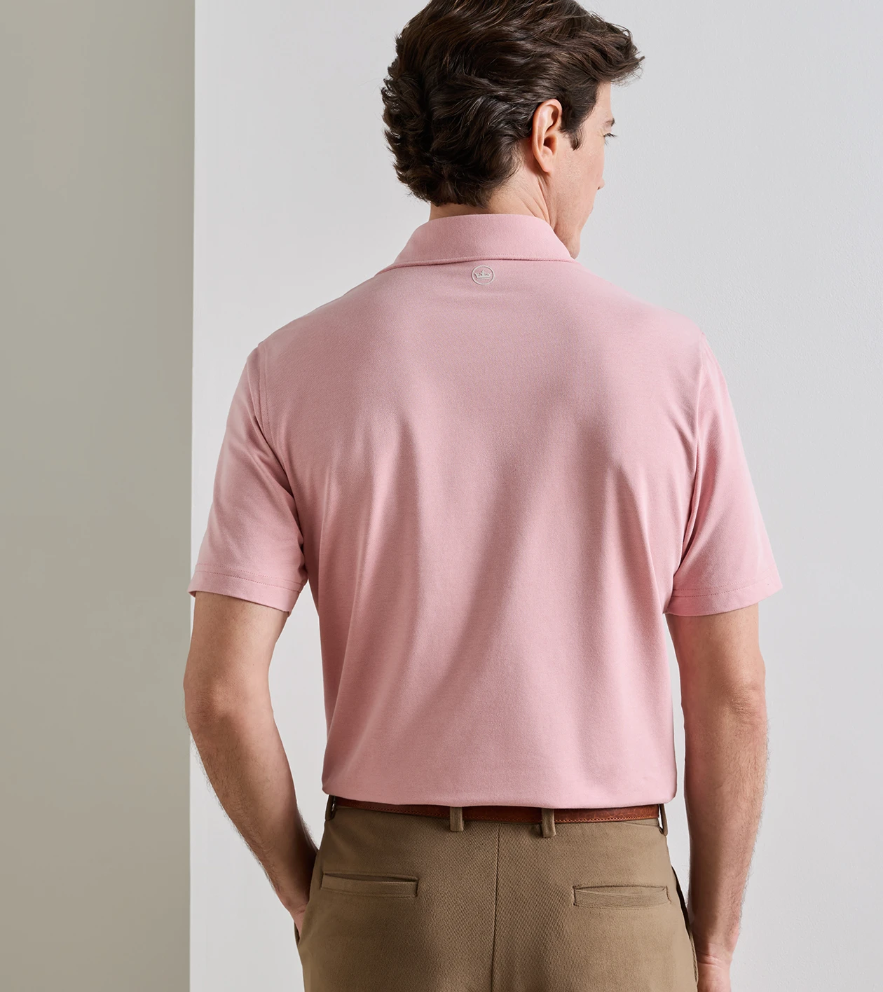 Albatross Cotton-Blend Piqu&eacute; Polo in MELROSE PINK - Alternate Image 2