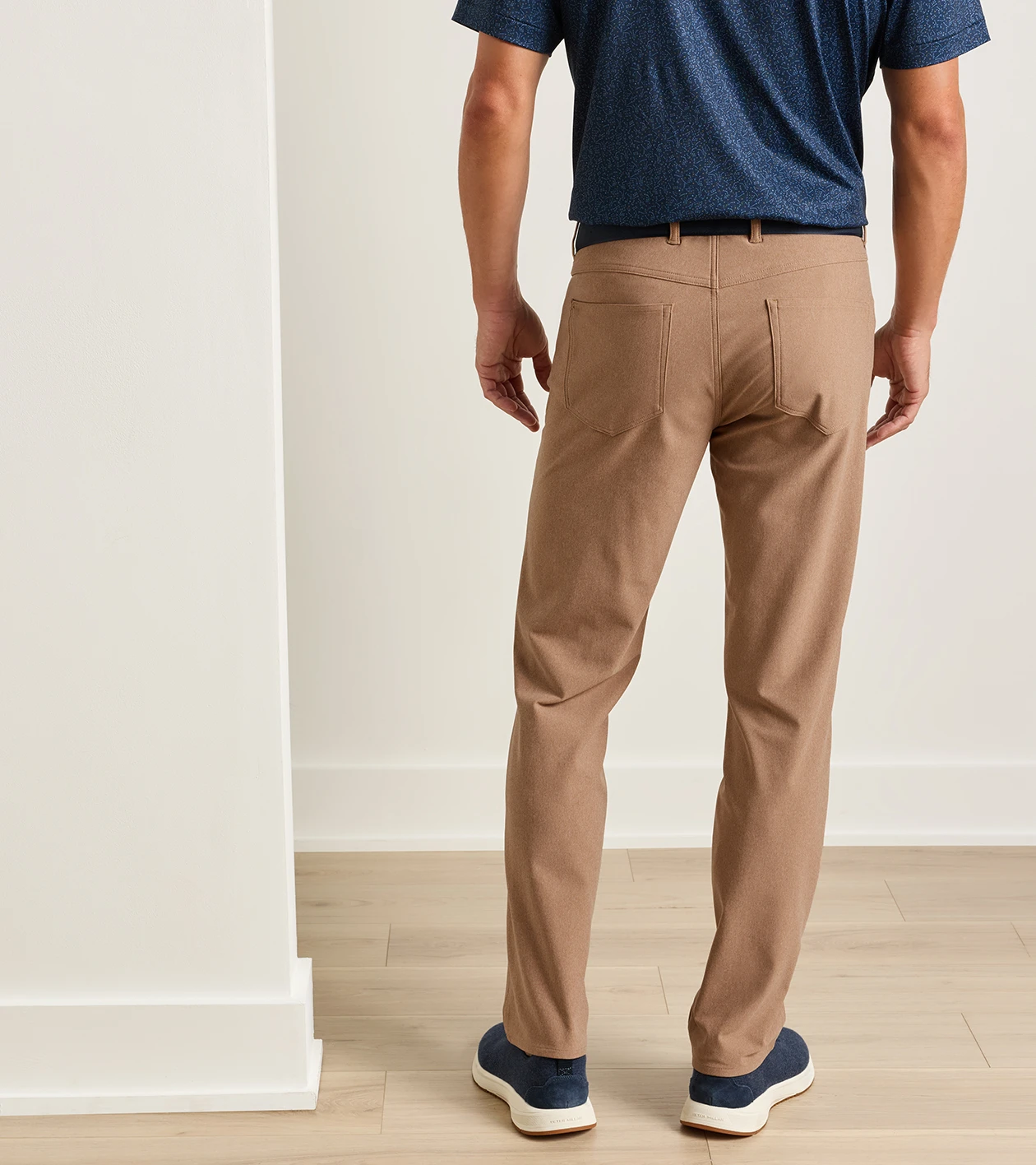Brevard Performance Flannel Five-Pocket Pant in Dark Amber - Alternate Image 2
