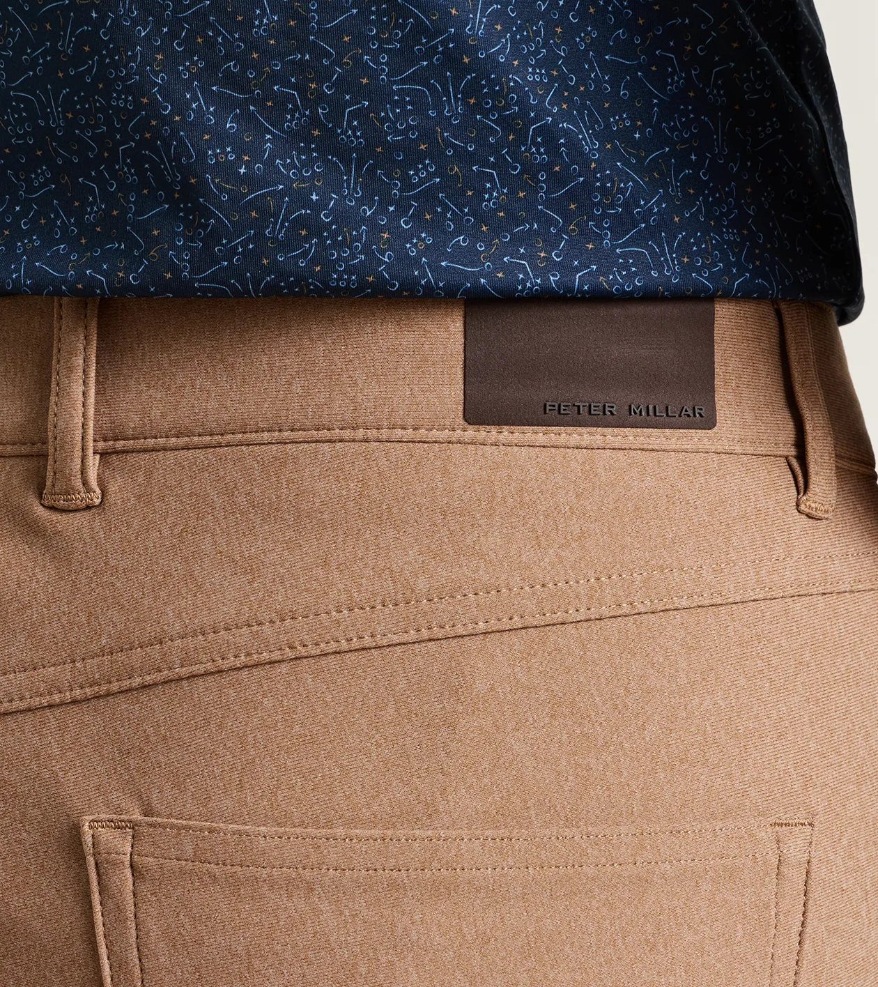 Brevard Performance Flannel Five-Pocket Pant in Dark Amber - Alternate Image 3