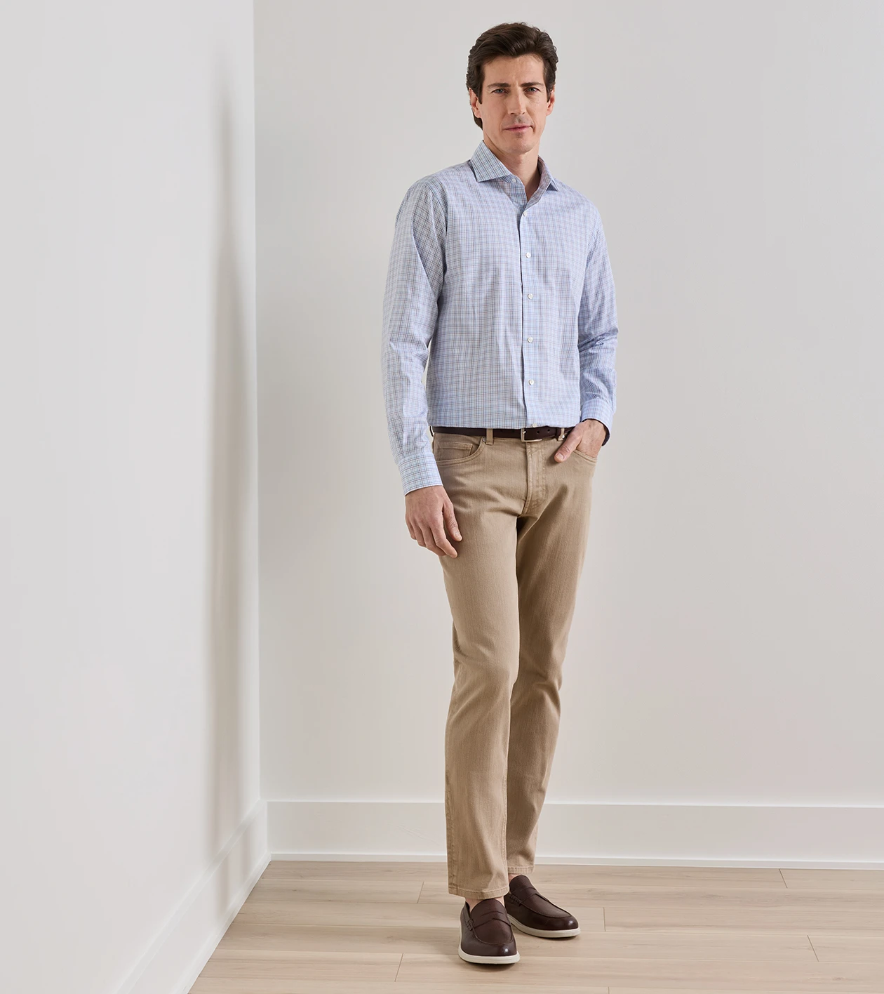 Fairfield Garment Dyed Denim in Khaki - Alternate Image 1